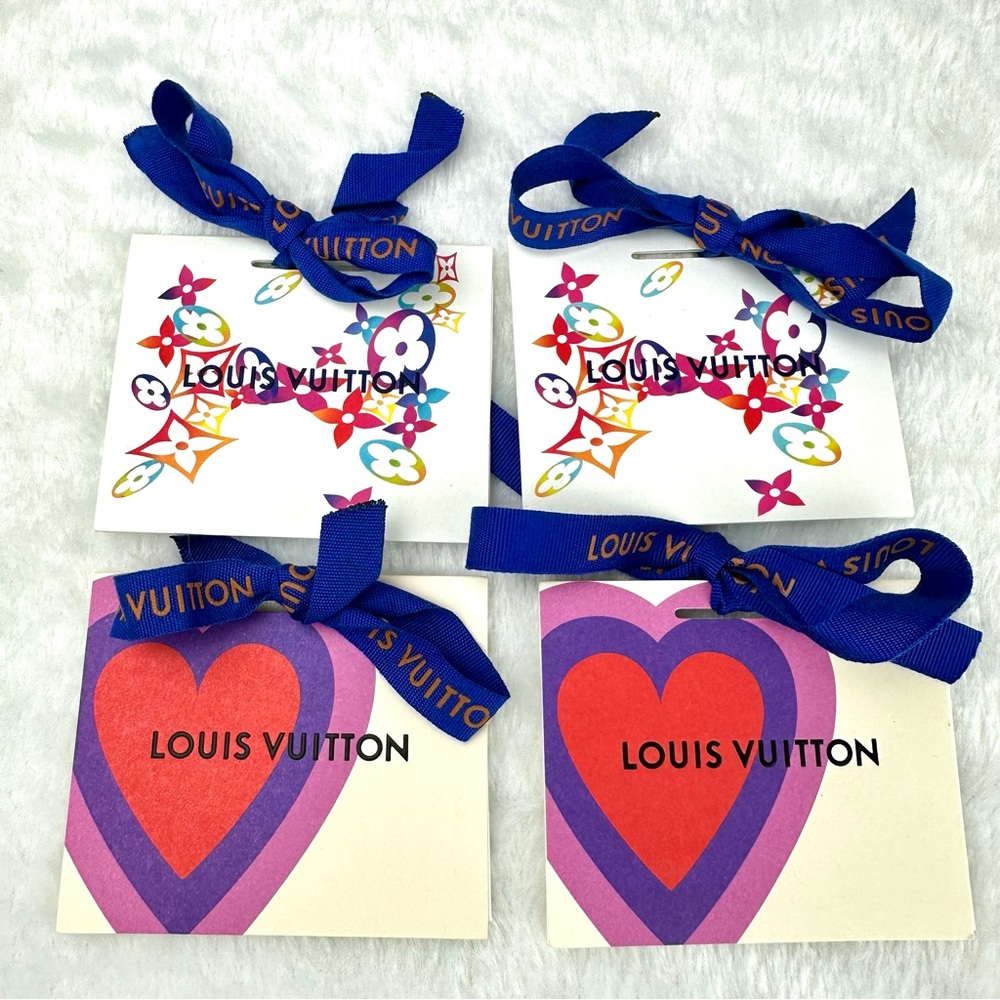 Louis Vuitton bag gift card tag. NEW with ribbon PICK ONE!